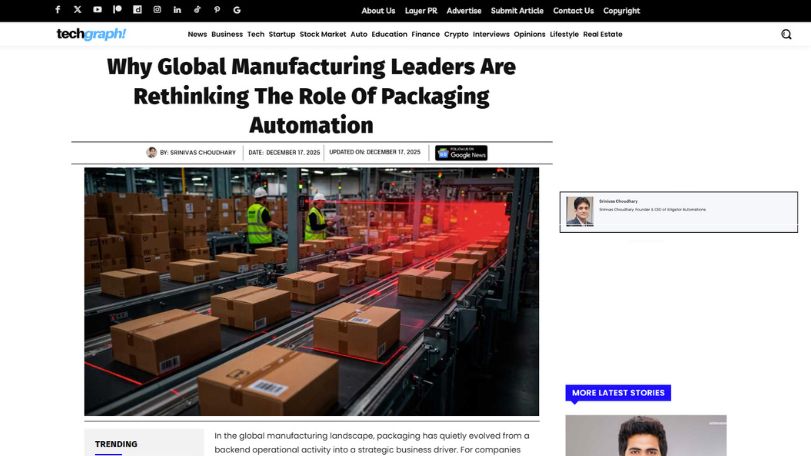 Why Packaging Automation Is Becoming a Strategic Priority for Global Manufacturers | TechGraph
