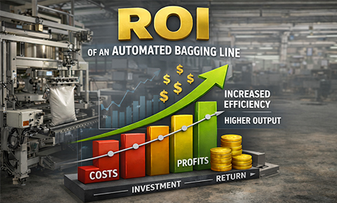roi analysis of an automated bagging line showing increased efficiency higher output and better return on investment