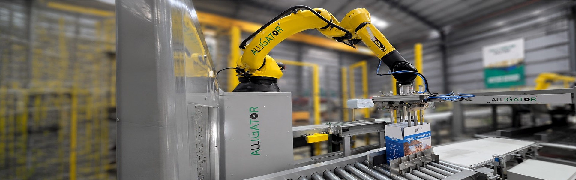 Automatic box packing machine improving packaging efficiency and reducing labor costs by 40%