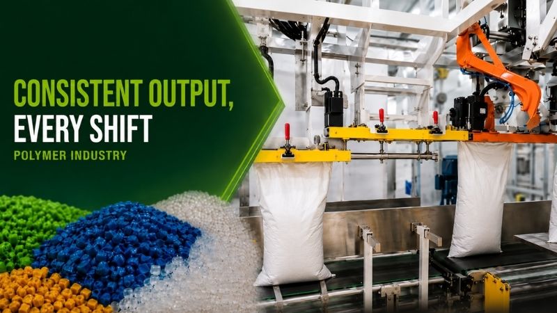 automated bagging system improving consistent output across shifts in polymer industry packaging operations