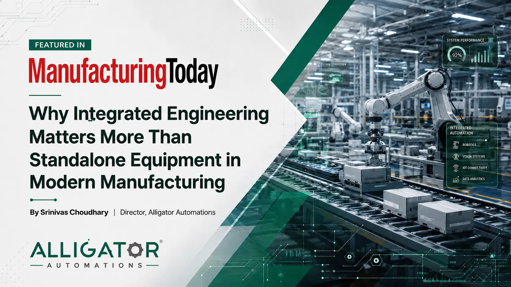Alligator Automations Highlights the Strategic Value of Integrated Engineering | Manufacturing Today