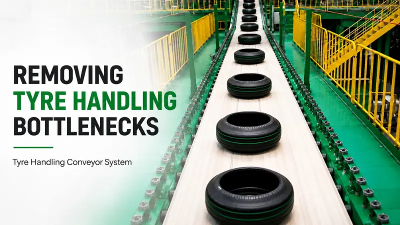 material handling conveyors removing manual tyre handling bottlenecks for a leading tyre manufacturer